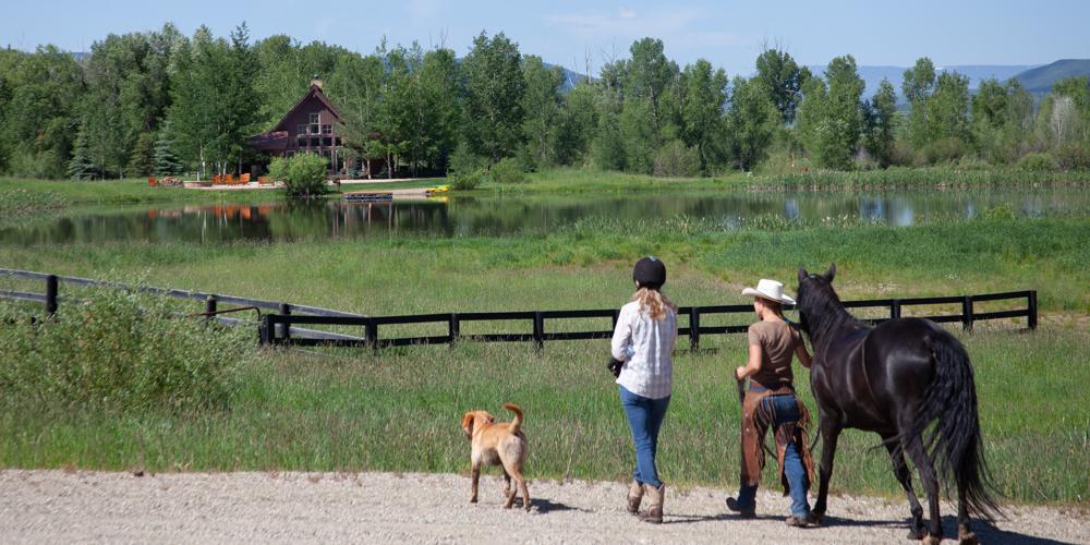 The equestrian program at Alpine Mountain Ranch & Club is centered around the big barn 