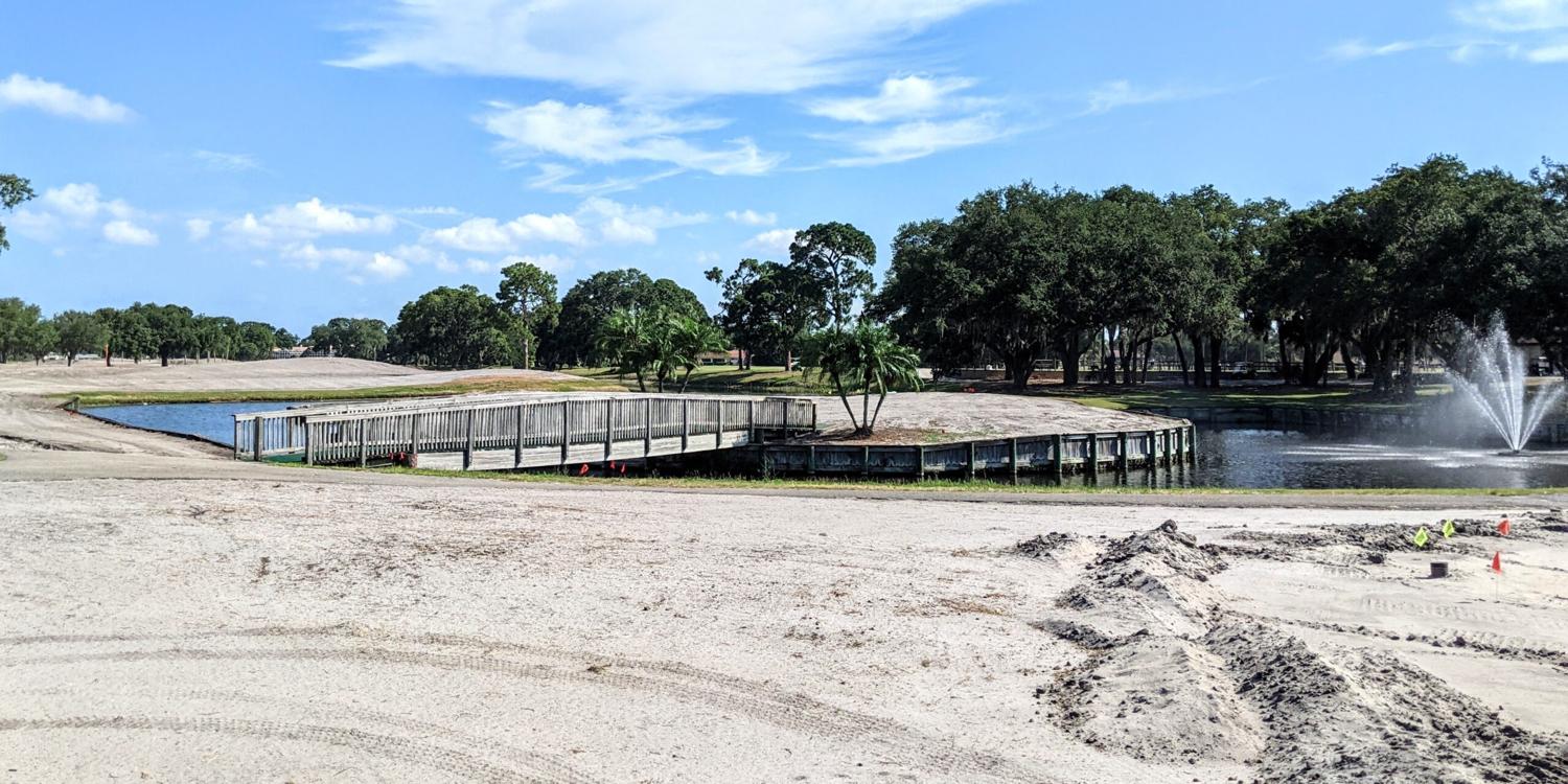 18th green could emerge as the signature hole of the Champions course. 18th green could emerge as the signature hole of the Champions course.