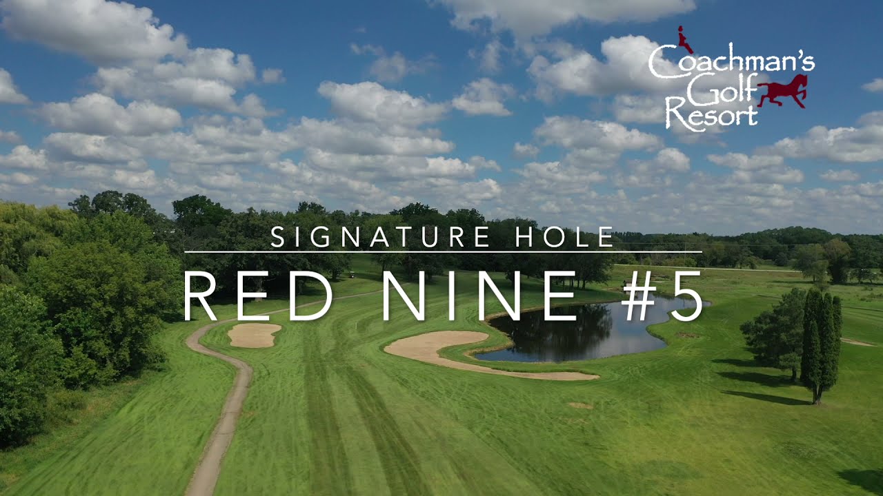 Coachman's Golf Resort - Flyover Hole #5 Red